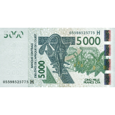 P617Hb Niger - 5000 Francs Year 2005